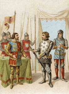 Johann II. der Gute, König von Frankreich, wird Gefangener der Engländer anstelle seines Sohnes Karl V., der entkam von Artist Unknown