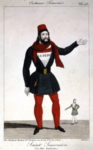 Porträt von Vater Enfantin (oder Prosper Enfantin) (1796-1864), Saint Simonien von Artist Unknown
