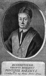 Porträt von Papst Benedikt XIII., 243. Papst. von Artist Unknown