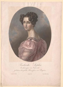 Prinzessin von Bayern-Zweyb.-Birkenfeld Sophie (Druck) von Artist Unknown