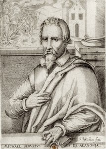 Miguel Servet (1511-1553). Spanischer Arzt und Theologe. Xylographie. FRANKREICH. ILE-DE-FRANCE. Paris. Nationalbibliothek von Artist Unknown