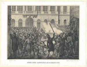Szene im Landhaus am 13. März 1848 von Artist Unknown