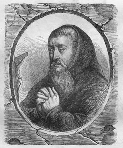 Porträt von François Joseph Le Clerc du Tremblay, Marquis de Maffliers, bekannt als Pater Joseph, Kapuziner und französischer Staatsmann von Artist Unknown