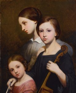 Porträt von René, Cécile und Louise Franchomme