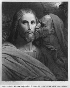 Der Kuss des Judas von Ary Scheffer