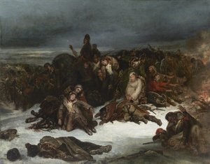Der Rückzug von Napoleons Armee aus Russland im Jahr 1812 von Ary Scheffer