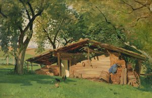 Eine Hütte am Chiemsee, 1872