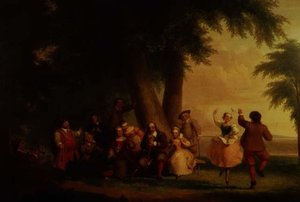 Der Tanz der Batterie in Anwesenheit von Peter Stuyvesant von Asher Brown Durand