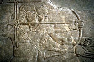 König Assurnasirpal II. bei einer königlichen Löwenjagd, 650-620 v. Chr.
