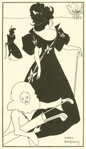 Design für eine Golfkarte von Aubrey (after) Beardsley