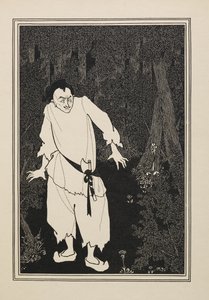 Ali Baba im Wald, aus einem Buch mit fünfzig Zeichnungen von Aubrey Beardsley