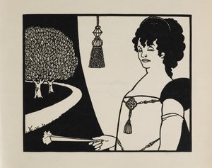 Madame Rejane, aus einem Buch mit fünfzig Zeichnungen von Aubrey Beardsley