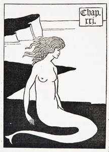 Meerjungfrau. Kapitelüberschrift von Aubrey Beardsley