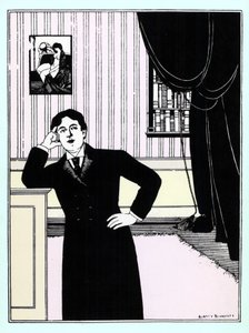 Oscar Wilde, ca. 1895 von Aubrey Beardsley