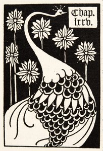 Pfau, Kapitelüberschrift von Aubrey Beardsley