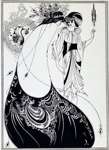 Der Pfau-Rock. Illustration von Salome von Oscar Wilde von Aubrey Beardsley