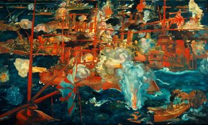 Russisch-Japanische Seeschlacht, ca. 1918