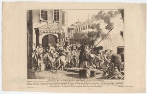 Evakuierung Moskaus durch die Russen von August Friedrich Andreas Campe