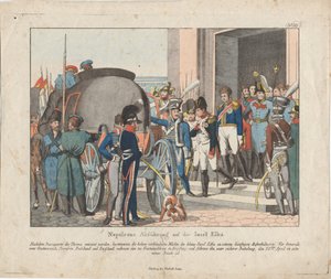 Die Abreise Napoleons zur Insel Elba