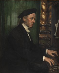 Domorganist in Roskilde, Professor Hans Matthison-Hansen, Schwiegervater des Künstlers