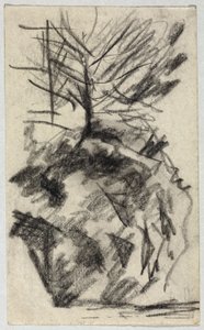 Baum am Abhang von August Macke