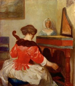 Das Konzert (Kopie nach Gerard ter Borch) von August Macke
