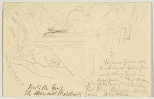 Die rüttelnde Droschke, Postkarte an Wassily Kandinsky in Odessa