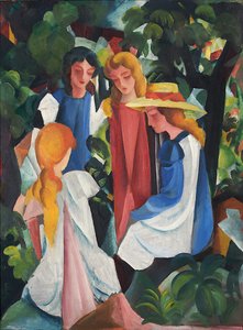 Vier Mädchen, 1912-1913
