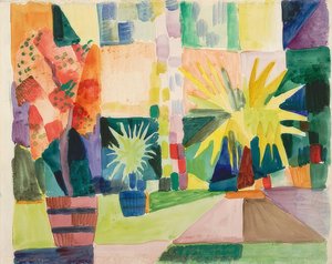 Garten am Thunersee von August Macke