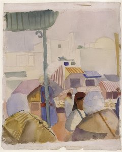 Markt in Tunis (II). 1914