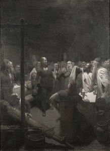 Balders Scheiterhaufen (aus Frithiofs Saga) von August Malmström