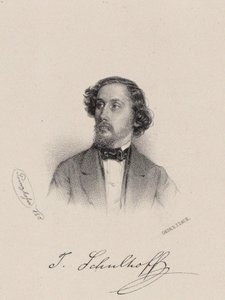 Porträt des Pianisten und Komponisten Julius Schulhoff 1825-1898, 1850 von August Prinzhofer