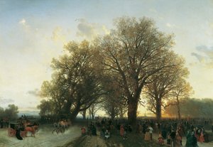 Auf dem Heimweg von der Weltausstellung im Wiener Prater 1873