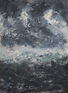 Sturmlandschaft, 1894 von August Strindberg