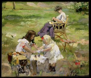 Das Picknick von August Willem van Voorden