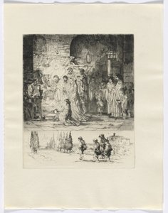 Frédéric Mistral: Mémoires et Recits von Frédéric Mistral: Geburt Christi / Figuren auf einer Straße (Einfügung nach S. 32)