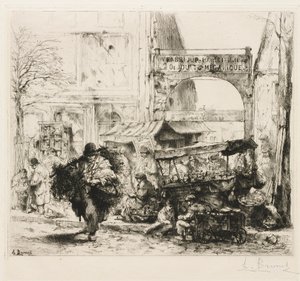 Ein Morgen auf der Avenue de Clichy von Auguste Brouet