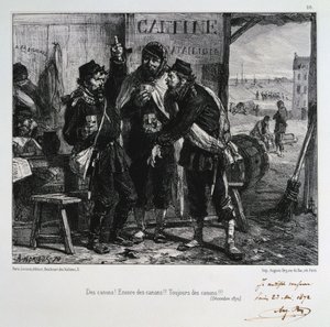 Kanonen! Noch mehr Kanonen!! Immer Kanonen!!! Belagerung von Paris, Dezember 1870, 1872 von Auguste Bry