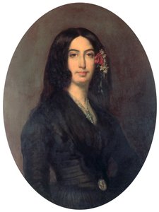George Sand, französische Schriftstellerin und frühe Feministin, ca. 1845
