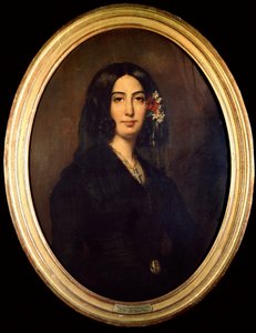 Porträt von George Sand (Aurore Dupin, Baronne Dudevant) (1804-1876) von Auguste Charpentier