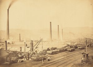 Abzweigung und Fabriken von MM. Pétin und Gaudet in Saint-Chamond von Auguste Hippolyte Collard
