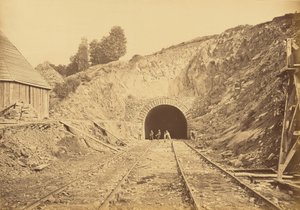 Eingang zum Souterrain von Sauvage, Seite von Paris von Auguste Hippolyte Collard