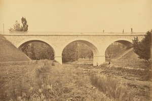 Viadukt über den Rhins, nahe Pradines von Auguste Hippolyte Collard