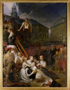 Episode auf dem Place du Bouffay, Nantes, 1793, 1859 von Auguste Hyacinthe Debay