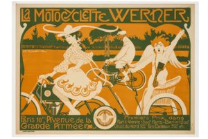 Das Motorrad Werner. Paris 10 Avenue de la Grande Armée. 1. Preis in Paris-Wien 1500 km, Paris-Berlin 1200 km von Auguste Jean Baptiste Roubille