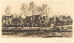 Ufer der Somme bei Amiens von Auguste Lepere