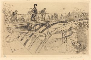 Brücke der Künste (Le pont des Arts) von Auguste Lepere