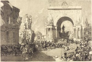 Jubiläumsfeiern in Brüssel von Auguste Lepere