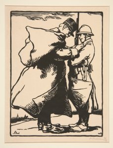 General Joffre dekoriert, aus La Guerre de 1914, erste Serie, Nr. 12