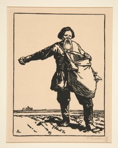 Der russische Bauer, aus La Guerre de 1914, erste Serie, Nr. 2